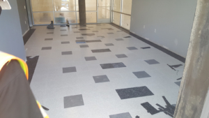 VCT in customer lobby complete